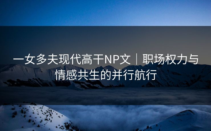 一女多夫现代高干NP文｜职场权力与情感共生的并行航行  第1张